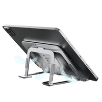 Soporte de escritorio Flexible y plegable, Base ajustable de aluminio para mesa y tableta