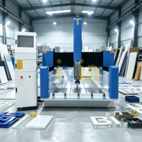 Machine de découpe CNC 1325 pour marbre, pierre, granit, quartz, avec polissage des bords et découpe de trous d'évier pour comptoirs de cuisine