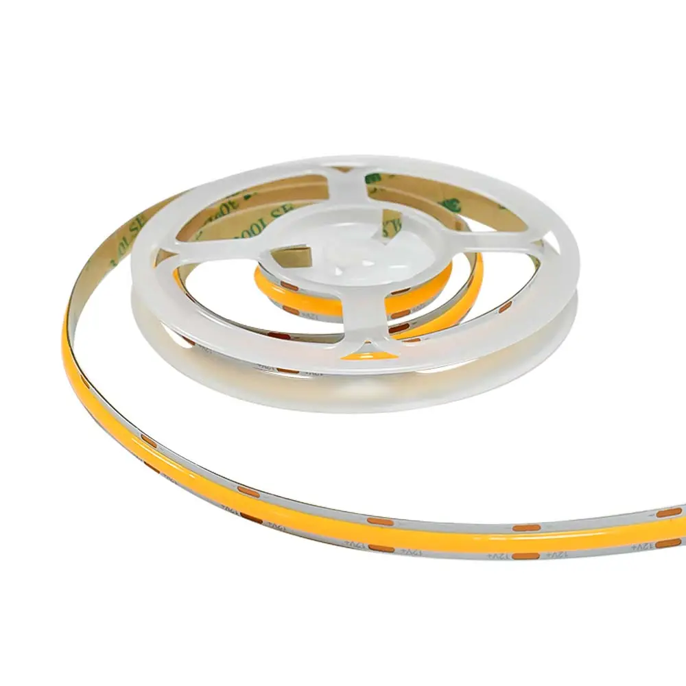 Pronto per la spedizione 480 led per metro cob LED strip light 11 W/M 12v/24v bianco caldo e bianco freddo led TAPE LIGHT