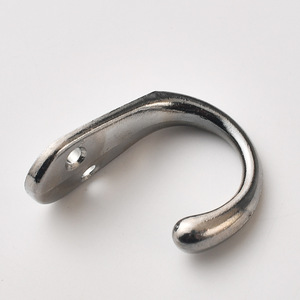 Single Metal <b>Wall</b> <b>Hook</b> Silver Rust Resistant Coat <b>Hook</b> For Home Use - Product Image 4