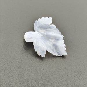 Zzdodm — Agate de dentelle bleue fait à la main, prix en gros, pierres semi-précieuses 24-41mm, feuille classique violette, pour Souvenir - Product Image 2