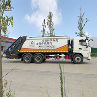 Camión de Saneamiento Municipal HEAVSTY, Compactador de Basura Bidireccional de 20 Metros Cúbicos, 6x4, para Shacman CLD5250ZYSX6