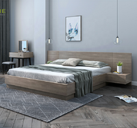 Ensembles de meubles de chambre modernes de luxe sur mesure, avec tiroirs en mélamine extensibles et pliables, bibliothèque, tête de lit et rangement pour lits jumeaux et queen size