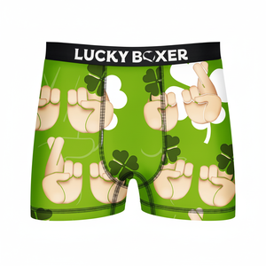 Slip boxer da uomo Lucky in verde - Product Image 2