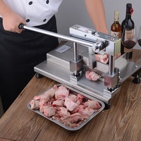 Machine manuelle de découpe de viande et d'os pour animaux poulet agneau cochon poisson os vente en gros