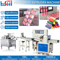 Ligne d'emballage automatique HFFS pour pâte à modeler, argile magique et plastiline, avec extrudeuse et machine d'emballage de sachets connectée
