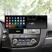 ZWNAV Doble Pantalla de 9.1 Pulgadas para Mitsubishi Outlander 2014-2022, Android 15, Carplay Inalámbrico, Radio para Auto, Reproductor Multimedia de Video, Navegación GPS