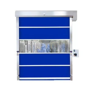 Puerta enrollable de PVC de alta velocidad, puerta enrollable rápida, puertas eléctricas para almacén - Product Image 5