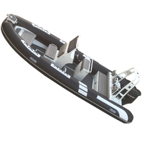 Bateaux pneumatiques à coque rigide en aluminium, RIB 600 Orca Hypalon de luxe européen de 20 pieds