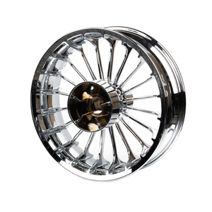 Accesorios de motocicleta, ruedas delanteras y traseras cromadas <span class=keywords><strong>para</strong></span> <span class=keywords><strong>Harley</strong></span> <span class=keywords><strong>Davidson</strong></span> Softail Fat Boy 2018-2024, <span class=keywords><strong>llantas</strong></span> sin cámara - Product Image 3