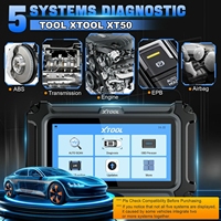 Escáner OBD2 de Sistema Completo XTOOL XT50, Herramienta de Diagnóstico para Automóviles, 26+ Funciones Especiales, 64G, Actualización Gratuita de por Vida, Lector de Códigos Automotrices