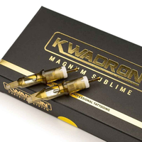 Aiguilles de tatouage originales Kwadron vente en gros 20 pièces/boîte aiguilles de tatouage à cartouche de haute qualité jetables 0.35mm bord souple Magnum