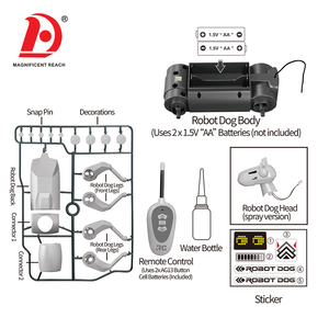 HUADA assemblaggio educativo fai da te a spruzzo a distanza <span class=keywords><strong>Robot</strong></span> giocattoli per cani per bambini Puzzle a vapore RC <span class=keywords><strong>Robot</strong></span> cane giocattolo - Product Image 5