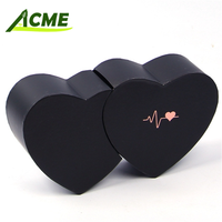 Nouvelle boîte cadeau recyclable en forme de cœur, style tiroir, pour la Saint-Valentin et les mariages 2024, avec gaufrage et pelliculage mat