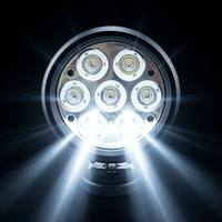 Nouvelle lampe de travail LED ronde de 6 pouces 70W, étanche IP68, 12-48V, 5040lm, lampe auxiliaire de conduite pour voiture tout-terrain, camion, chariot élévateur, machinerie