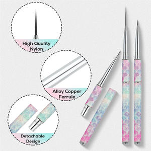 <span class=keywords><strong>ปากกา</strong></span>แต่งเล็บ<span class=keywords><strong>ล</strong></span>ายไล่สีแบบกลิตเตอร์ ดีไซน์ถอดได้ รุ่นใหม่ยอดนิยม ขนาด 7/9/12/20/25 มม. ชุดแปรงวาด<span class=keywords><strong>ล</strong></span>ายเล็บ - Product Image 3