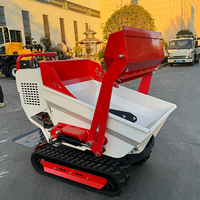 Piste directe d'usine petit hydraulique 0.5t 500Kg Mini jardin Dumper sur chenilles en caoutchouc à vendre