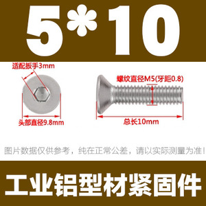 Flat Head Socket Cap Screws M4 M5 M6 M8 Star Drive 201 Stainless Steel Nickel Plated For Mold Fixing Parts - Product Image 4