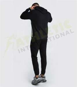 Survêtements à capuche légers en coton biologique 100 % coupe régulière contrastée MAN Sport - Vente en gros de tenues de sport athlétiques - Product Image 4
