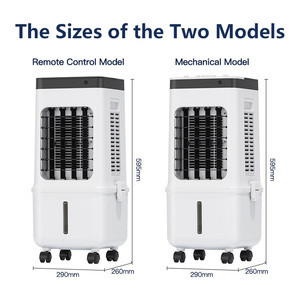Enfriador de Aire Mecánico con Control Remoto, Ventilador de CA Portátil de 65W con Tanque Desmontable, Temporizador de 7.5H y <span class=keywords><strong>3</strong></span> Velocidades de Viento - Product Image 5