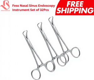 BISONS – Ensemble d'instruments chirurgicaux manuels en acier inoxydable FESS ENT, 32 pièces, pour endoscopie nasale et sinusoïdale - Product Image 1