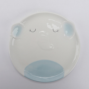Maceta <span class=keywords><strong>de</strong></span> Cerámica Blanca con Forma <span class=keywords><strong>de</strong></span> <span class=keywords><strong>Elefante</strong></span>, Orejas Azules y Patas Rosadas Sonrientes, Adorable Porta Plantas con Forma <span class=keywords><strong>de</strong></span> Animal para Decoración del Hogar - Product Image 6