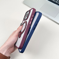 Étui magnétique double support pour téléphone avec film de protection d'objectif pour iPhone 15 Pro Max, coques pour téléphones portables pour iPhone 18 Pro Max, 18, 17, 16, 15