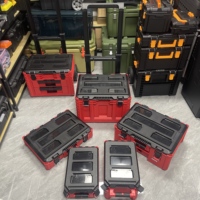 Boîte à outils d'atelier en plastique OEM de haute qualité pour un rangement efficace, chariot d'organisation d'outils pour garage automobile, ensembles de boîtes à outils 5 en 1
