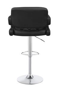 Tabourets de Bar Pivotants Assises Modernes de <span class=keywords><strong>65</strong></span> <span class=keywords><strong>cm</strong></span> avec Dos en Cuir Chaises de Bar Argentées pour la Cuisine à Domicile Utilisation Polyvalente - Product Image 3