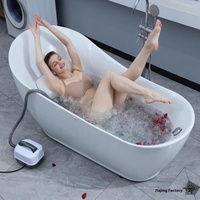 Imperméable à l'eau corps complet pliable hydrothérapie bain bulle Machine antidérapant ménage Surf Massage tapis de bain pour salle de bain utilisation