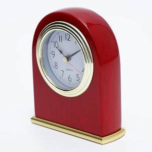 C9127 Vente en gros en stock, réveil de chevet en bois massif pour hôtel, horloge silencieuse rétro à quartz avec <span class=keywords><strong>veilleuse</strong></span> pour hôtel et chambre - Product Image 2