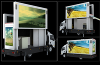 Écran publicitaire LED mobile intelligent personnalisé P6 P8 pour camion publicitaire, remorque, panneau d'affichage extérieur