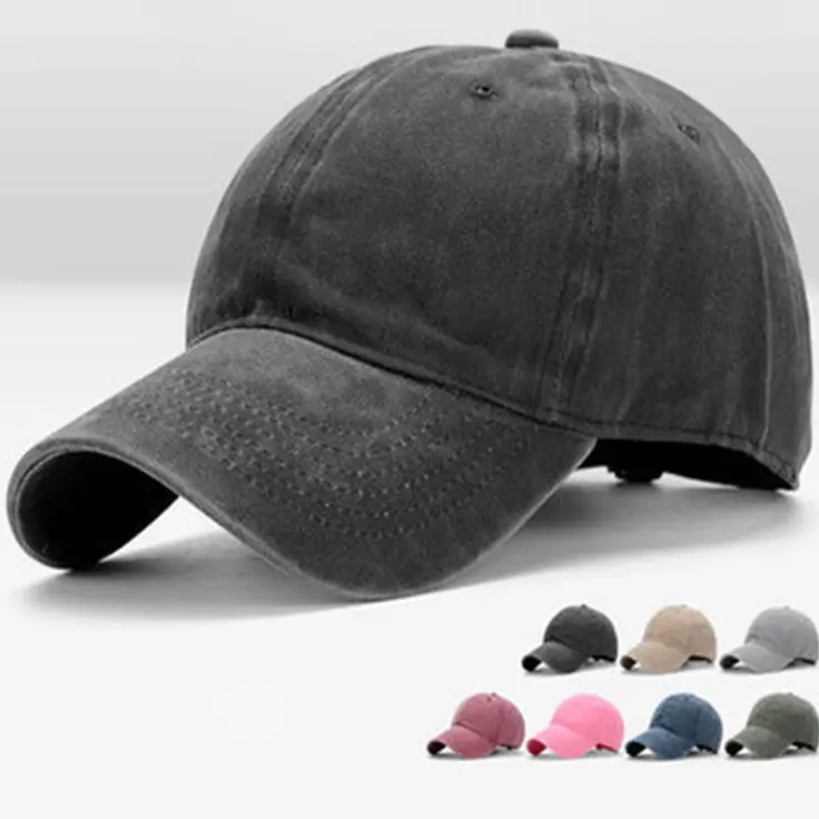 Colorful New Style washed Baseball Cap hat