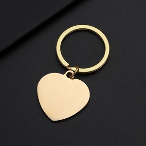 Porte-clés en acier inoxydable de haute qualité en forme de cœur, vierges, compatibles avec le marquage laser - Product Image 3