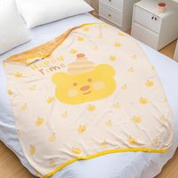 Couverture en fibre de bambou pour enfants, fraîche, ultra-douce et respirante pour la sieste, le lit ou les voyages