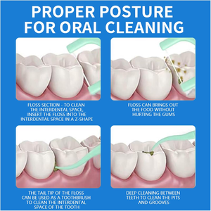 Raccogli filo per filo interdentale per prodotti per l'igiene orale per adulti confezione di plastica materiale per uso alimentare - Product Image 2