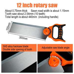 Juego de sierra <span class=keywords><strong>manual</strong></span> portátil para carpintería con hoja de corte de ángulo ajustable Sujeción de <span class=keywords><strong>caja</strong></span> de inglete precisa para corte de madera - Product Image 4