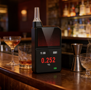 Testeur d'alcoolémie haute précision en alliage, version vocale, pour la détection de la conduite en état d'ébriété - Product Image 3