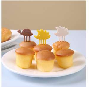 Fourchettes à fruits hérisson pour la maison et l'école Accessoires de boîte à lunch pour enfants Fourchettes à nourriture pour animaux mignons - Product Image 6