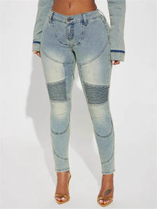 2024 femmes printemps vêtements Vintage Denim veste col rabattu coupe ample Jean veste pour femmes femmes veste pantalon - Product Image 5