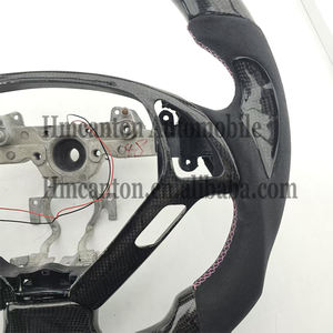 Newest Design Honeycomb Carbon Perforated Leather Grip LED Steering Wheel Fit for Infiniti <b>G27</b> G37 Car Steering Wheel - Product Image 2