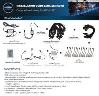 Collier de serrage pour clôture de piscine en acier inoxydable 6, 8 et 10 pouces, avec support de verre et LED, résistant à la rouille, quincaillerie extérieure moderne
