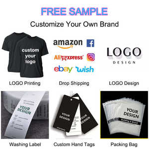 تيشيرت عالي الجودة للرجال مصنوع من القطن بنسبة 100% مزود بمقاسات كبيرة وشعار مطبوع حسب الطلب تيشيرت سادة برقبة على شكل حرف O تيشيرت ذو طابع مخصص - Product Image 4