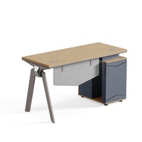Panel PC Modular con Cajones, Pedestal de Almacenamiento con Cerradura, Muebles de Trabajo Ejecutivos, Escritorio de Oficina Moderno y de Lujo para Computadora y Estudio