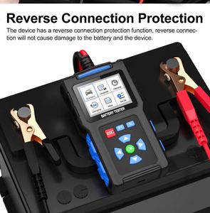 Probador de Baterías Universal 12v 24v 48v, Analizador de Baterías para Automóviles, Diagnóstico de Vida Útil y Voltaje para Todos los Autos y Motocicletas - Product Image 4