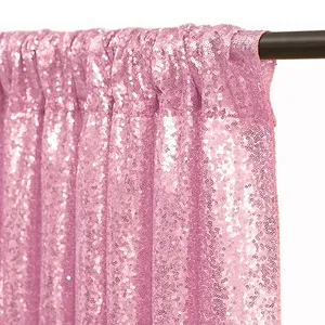 Cortinas de fondo de lentejuelas de fábrica, fondo brillante, cortinas doradas brillantes para secuencia de boda, telón de fondo, decoraciones de escenario - Product Image 3
