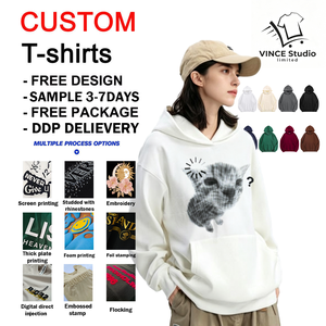 เสื้อฮู้ดดี้คุณภาพสูง นุ่มสบาย สีขาวหลากสี ผลิตอย่างดี ขายส่ง เสื้อฮู้ดดี้ผ้าฟลีซระบายอากาศได้ดี สำหรับผู้ชาย - Product Image 3
