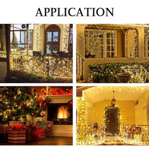 Горячая распродажа, солнечный свет, теплый белый IP44 IP65 для рождественских украшений, День Святого Валентина, Прочные медные пластиковые светильники - Product Image 6