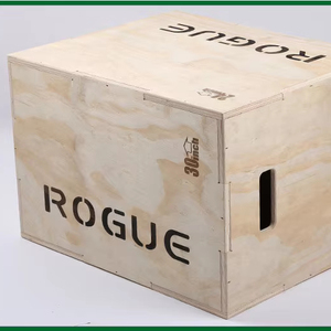 Boîte de saut pliométrique en bois pour entraînement de fitness, antidérapante, pour exercices de saut en salle de sport - Product Image 1