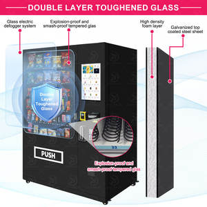 เครื่องจำหน่ายเครื่องดื่มแช่เย็นแบบกระจกหน้าขายส่ง OEM สำหรับร้านค้าปลีก - Product Image 3